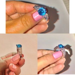 Blue Topaz Sterling Silver ring